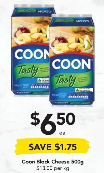 Coon Block Cheese 500g