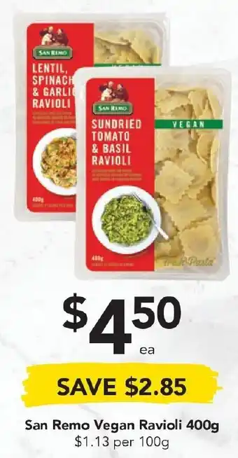 Drakes San Romeo Vegan Ravioli 400g offer