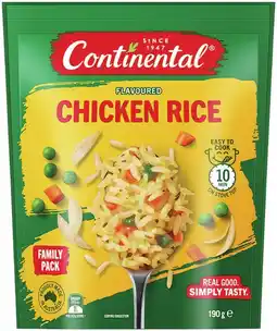 IGA Continental Rice 180‑190g or Pasta Sauce 80‑145g Selected Varieties offer