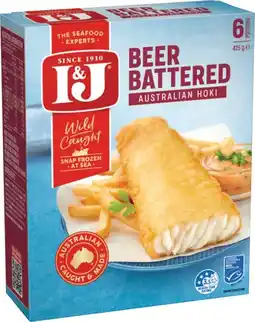 IGA I&J Beer Battered Australian Hoki Selected Varieties offer