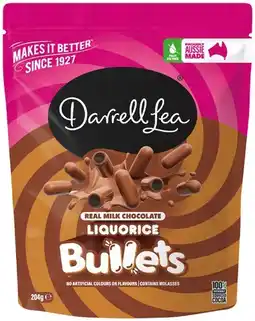 IGA Darrell Lea Chocolate Coated Share‑204g Selected Varieties offer