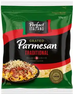 IGA Perfect Italiano Grated Parmesan Selected Varieties offer