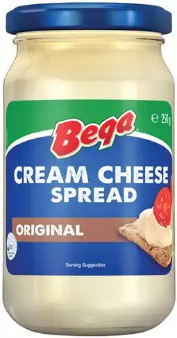 IGA Bega Cream Cheese Spread Selected Varieties offer