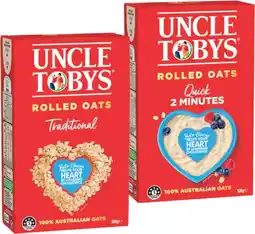 IGA Uncle Tobys Traditional or Quick Rolled Oats 500g offer