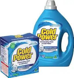 IGA Cold Power Laundry Liquid 2 Litre or Powder 2kg Selected Varieties offer