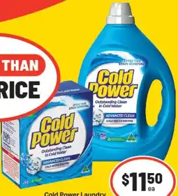IGA Cold power laundry liquid or powder offer