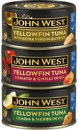 IGA John West Yellowfin Tuna Selected Varieties offer