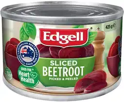 IGA Edgell Sliced Beetroot Selected Varieties offer