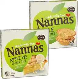 IGA Nanna’s Fruit Pie Family Size 600g or Snack Pies 450g Selected Varieties offer