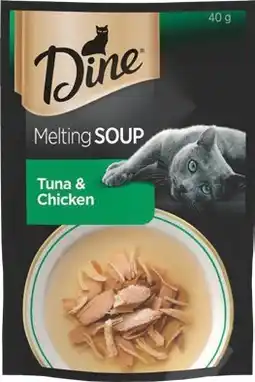 IGA Dine Melting Soup or Fine Flakes Cat Food 35‑40g Selected Varieties offer