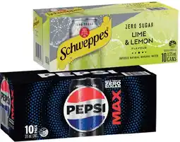 IGA Pepsi, Solo or Schweppes Infused Natural Mineral Water 10x375mL Selected Varieties offer