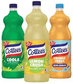 IGA Cottee’s Cordial Selected Varieties offer