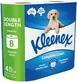 IGA Kleenex Complete Clean Double Length Toilet Tissue offer
