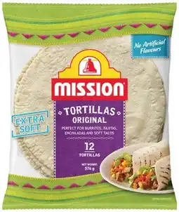 IGA Mission Tortillas Selected Varieties offer