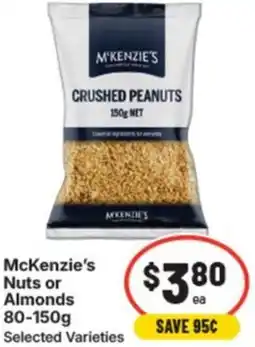 IGA Mckenzie’s nuts or almonds offer