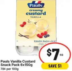 IGA Pauls vanilla custard offer