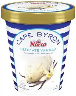 IGA Norco Cape Byron Ice Cream Selected Varieties offer
