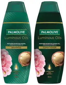 IGA Palmolive Luminous Oils Shampoo or Conditioner 350mL Selected Varieties offer