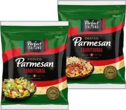IGA Perfect Italiano Grated or Shaved Parmesan 125g Selected Varieties offer