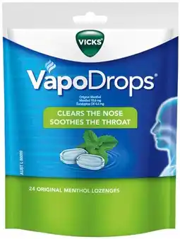 IGA Vicks VapoDrops Selected Varieties offer
