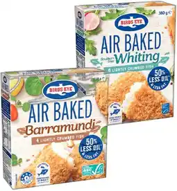 IGA Birds Eye Air Baked Crumbed Fish 250‑380g Selected Varieties offer