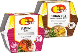 IGA Sunrice microwave rice cups offer
