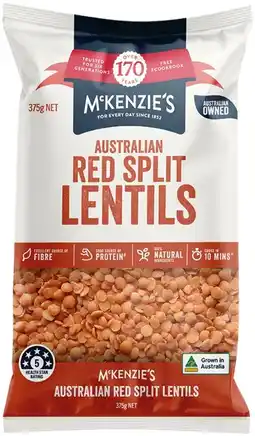 IGA McKenzie’s Lentils Selected Varieties offer