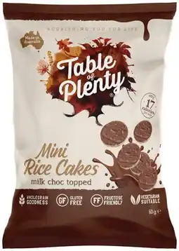 IGA Table of Plenty Mini Rice Cakes Selected Varieties offer