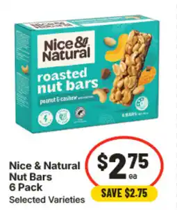 IGA Nice & natural nut bars offer