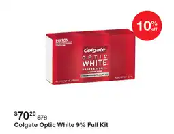 Henry Schein Colgate optic white 9% full kit offer