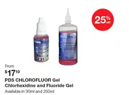 Henry Schein Pds chlorofluor gel chlorhexidine and fluoride gel available in 30ml and 250ml offer