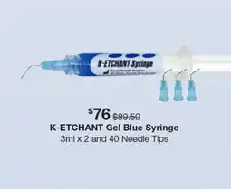 Henry Schein K-ETCHANT Gel Blue Syringe offer