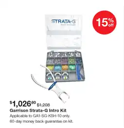 Henry Schein Garrison strata-g intro kit offer
