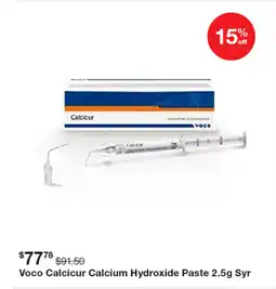 Henry Schein Voco calcicur calcium hydroxide paste offer