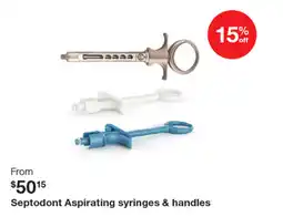 Henry Schein Septodont aspirating syringes & handles offer