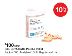 Henry Schein B&l beta gutta percha pellet offer