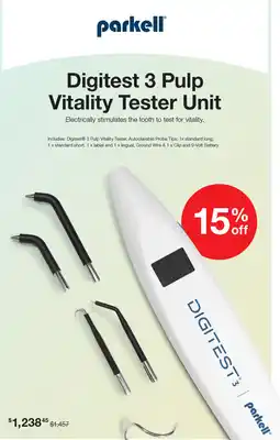 Henry Schein Digitest 3 pulp vitality tester unit offer