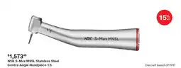 Henry Schein Nsk s-max m95l stainless steel contra-angle handpiece offer