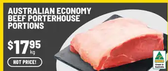 Australian economy beef porterhouse portions
