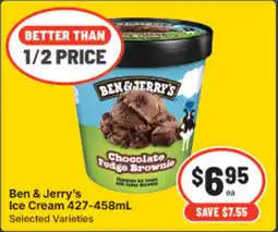 IGA Ben & jerry's ice cream offer