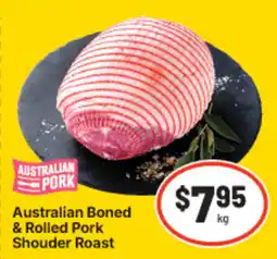 IGA Australian boned & rolled pork offer
