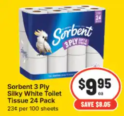 IGA Sorbent silky white toilet tissue offer