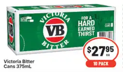 IGA Victoria bitter cans offer
