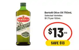 IGA Bertolli olive oil offer