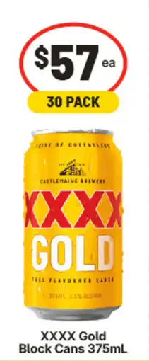 IGA Xxxx gold block cans offer