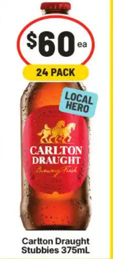IGA Carlton draught stubbies offer