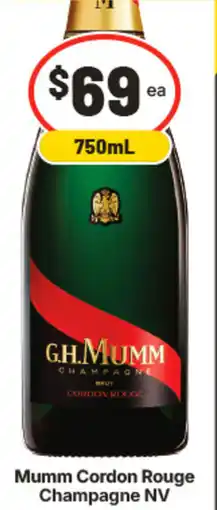 IGA Mumm cordon rouge champagne nv offer