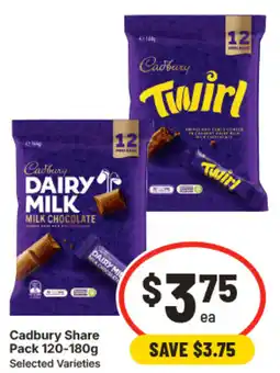 IGA Cadbury share pack offer