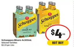 IGA Schweppes mixers offer