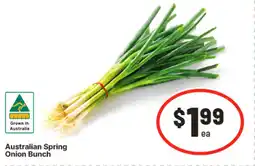 IGA Australian spring onion bunch offer